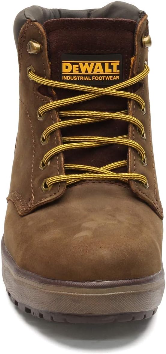 DEWALT حذاء عمل جلد رجالي من DEWALT بلازما بقبعة فولاذية بني 9 - Image 3