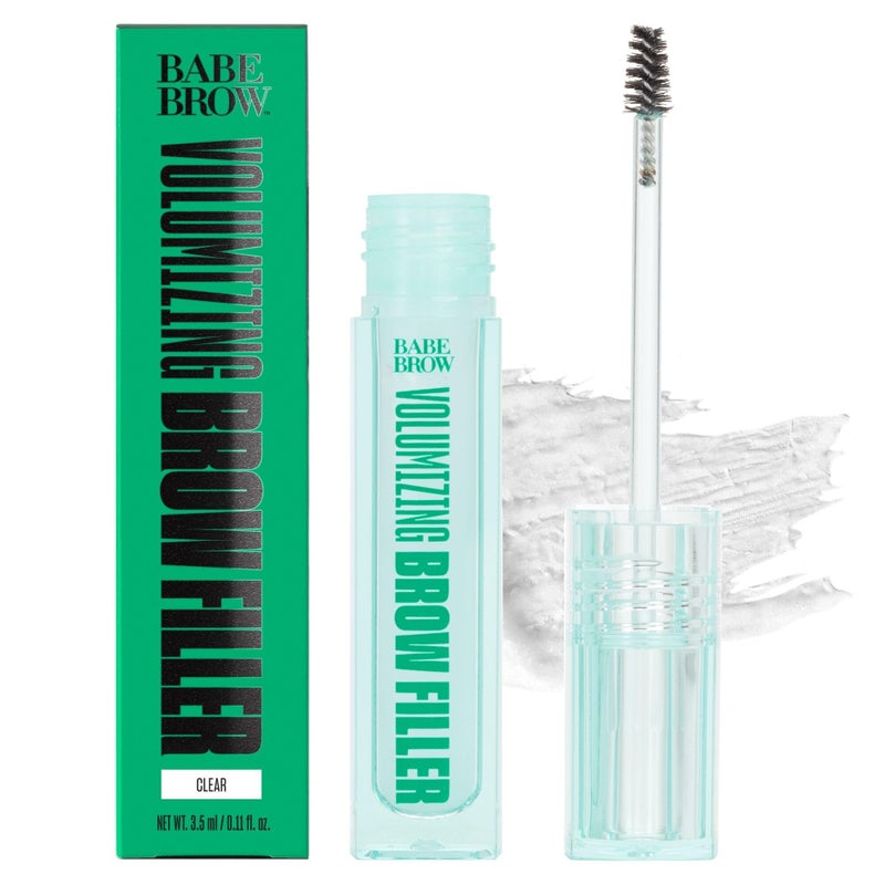 Babe Original Volumizing Eyebrow Filler For Thicker Brows - Tinted Brow Gel with Peptides & Biotin, Smudge Resistant Brow Mascara, Clear - Image 1