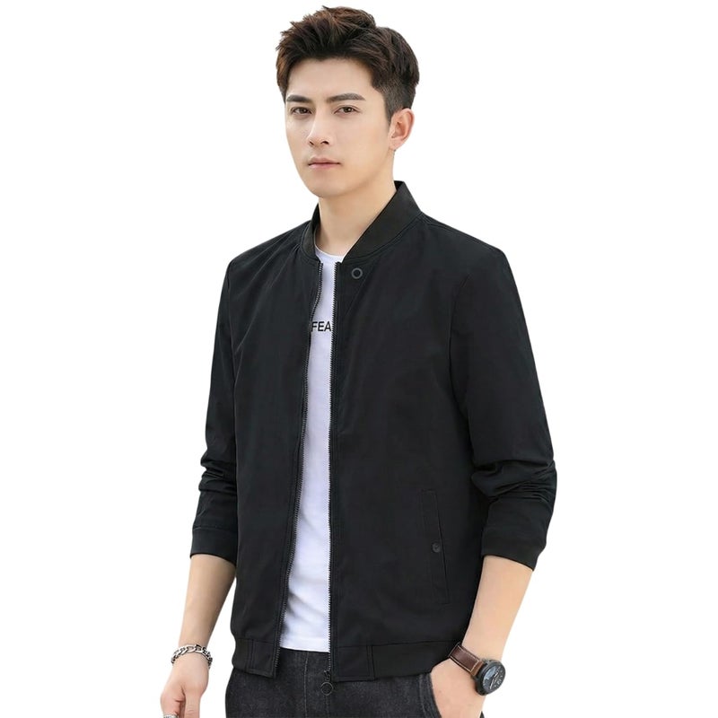 Celary Men's Bomber Jacket | Lightweight Casual Zip-Up Jacket | Stylish Slim Fit Outerwear for All Seasons - Image 1