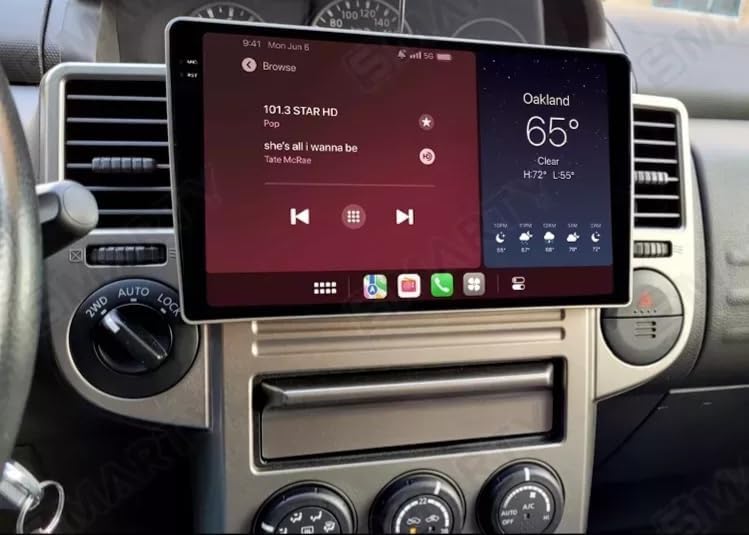 Vierex Fit Nissan X-Trail Car Stereo Xtrail Android Screen 2002-2007 With Apple Carplay Android Auto Wireless WiFi DSP FM&AM BT AHD Camera Included Fast Interface (4+32GB Carplay 8Core) - Image 2