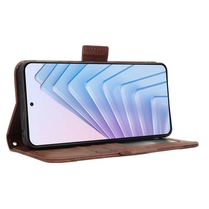 غطاء واقي لـ باللون أحمر مغناطيسي Redmi Note 14 مع حامل بطاقات ومغناطيس قوي مع مقاوم للصدمات مع مقاوم للخدش مع حماية من السقوط للعائلة أثناء التنقل للاستخدام الخارجي - Image 4