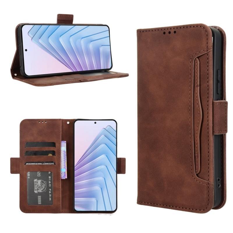 غطاء واقي لـ باللون أحمر مغناطيسي Redmi Note 14 مع حامل بطاقات ومغناطيس قوي مع مقاوم للصدمات مع مقاوم للخدش مع حماية من السقوط للعائلة أثناء التنقل للاستخدام الخارجي - Image 5