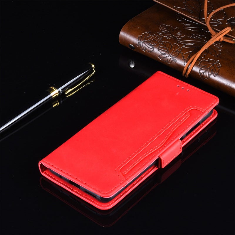 غطاء واقي لـ باللون أحمر مغناطيسي Redmi Note 14 مع حامل بطاقات ومغناطيس قوي مع مقاوم للصدمات مع مقاوم للخدش مع حماية من السقوط للعائلة أثناء التنقل للاستخدام الخارجي - Image 1