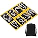Yilloog Metal Wire Puzzle Set of 8 with Pouch Brain Teaser Puzzles IQ Test Ring Disentanglement Unlock Interlock Game Trick Metal for Party Favor ChallengeA Style - Image 2