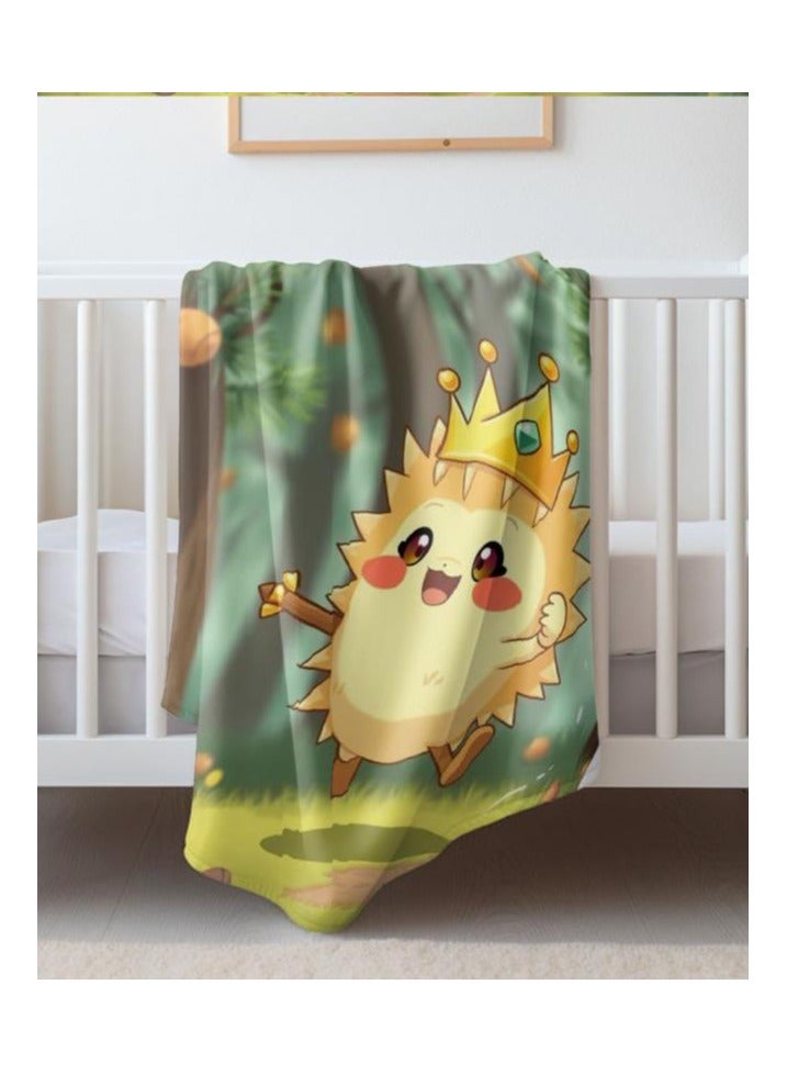 general Children's or student cartoon flannel thin blanket (warm and comfortable, suitable for sleep, games) 100cm*150cm - 1004 - Image 5