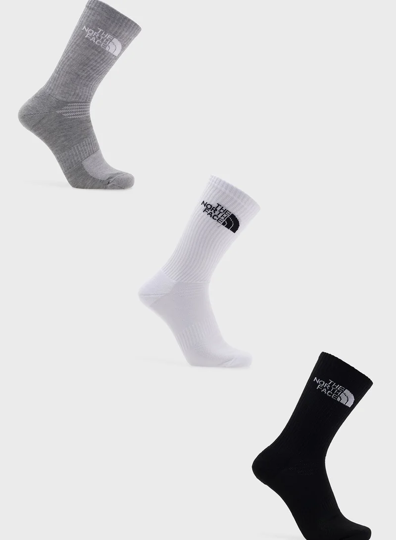 THE NORTH FACE 3 Pack Cush Crew Socks