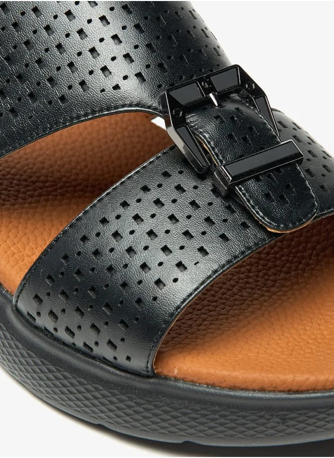 Le Confort Mens Textured Slip-On Sandals