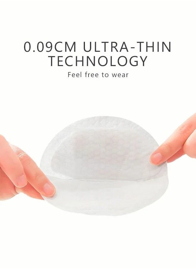MIXDE - 100 Count Super Soft Disposable Nursing Pads Ultra Thin & Extra Absorbent Vented Leak Proof Nipple Pad Essentials, Portable and Individually Wrapped - Image 1