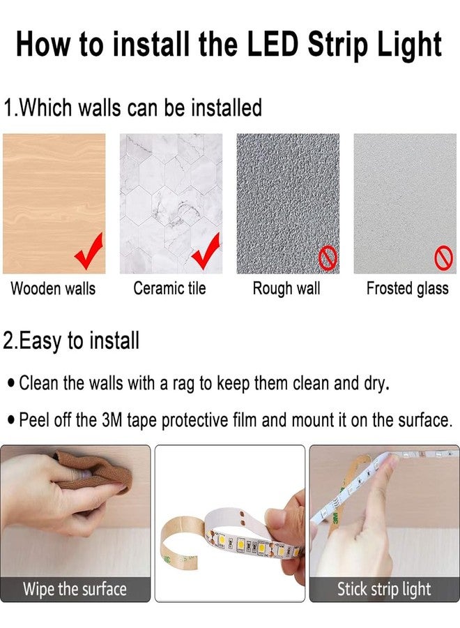 fizzytech 5M White LED Strip Light - 240 LEDs/Meter, 1200 LEDs Total, High Brightness Decorative Lighting for Home & Room Décor (White-1200 LED 5 Meter Strip Lights with Adpter) - Image 5