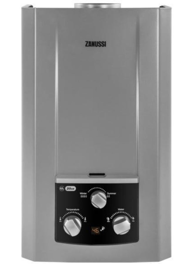 Zanussi Gas Water Heater , 10 Liter Silver - 945105571 - Image 1