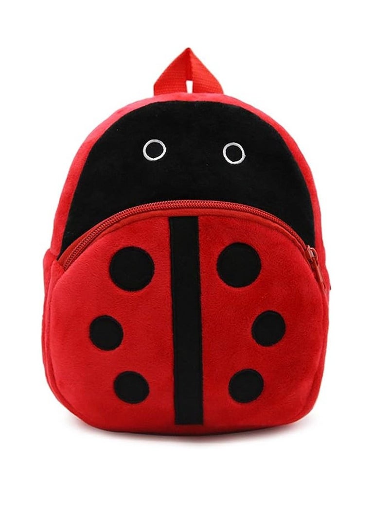 Mini Backpack Kids Cute School Shoulder Bag Toddler Plush Small Backpack Baby Schoolbag Preschool Bag Gift Ladybug  - Image 1