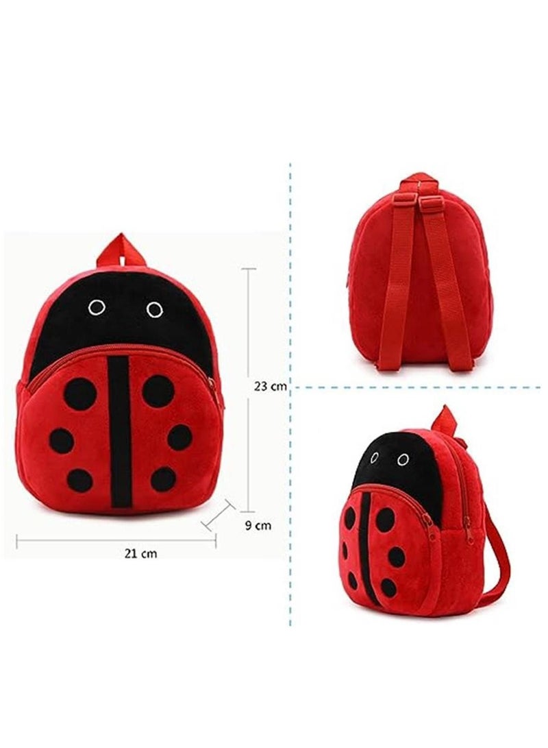Mini Backpack Kids Cute School Shoulder Bag Toddler Plush Small Backpack Baby Schoolbag Preschool Bag Gift Ladybug  - Image 2