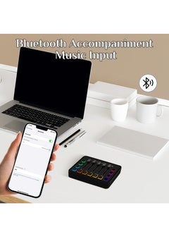 XiuWoo Podcast Equipment Bundle, Audio Interface with Voice Changer and Condenser Microphone, Recording Studio Package Perfect for Recording, Broadcasting, Live Streaming, YouTube, TikTok, Gloden  - Image 4