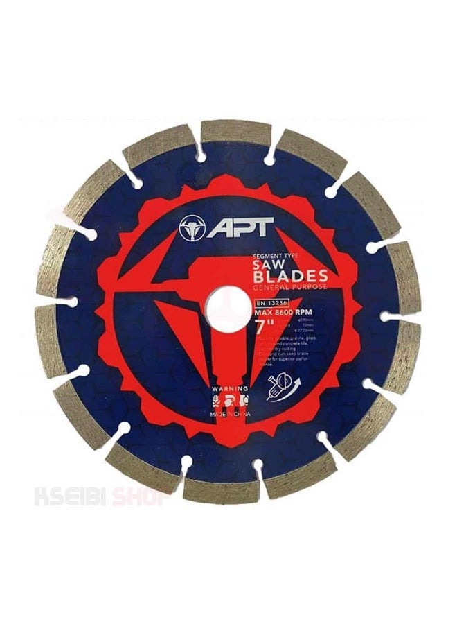 7 Inch Open Diamond Cutting Disc
