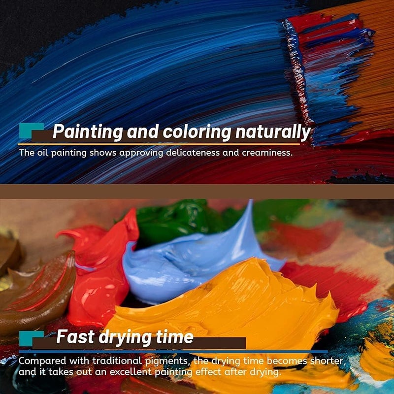 Art Ranger 50ml Oil Color Set of 6: Professional-grade oil paints with pure pigments, excellent lightfastness, and smooth handling. Perfect for artists of all levels. - Image 5