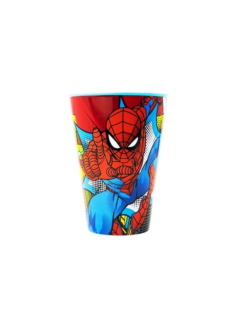 Stor Spiderman Easy Tumbler for Kids – 430ml BPA-Free Reusable Drinking Cup, Lightweight Durable Open-Top Tumbler for School, Home, Travel & Everyday Use
