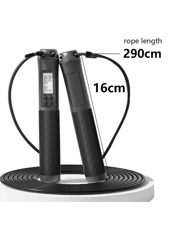 Rwnq Advanced Smart Jump Rope with Digital Counter, Adjustable and Anti-Tangle Ergonomic Design for Optimal Workout Experience at Home or On-the-Go. Jump Rope - Fitness Exercise - Sports Equipment_ sports tools, sports exercises, fitness, sports games - Image 2