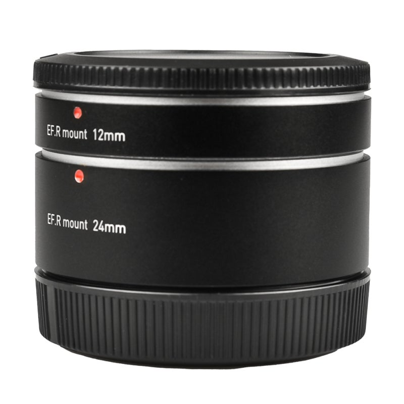 Macro Extension Tube : 12mm 24mm Black Metal Set - Auto Focus With Electric Pins For Canon R Mount Macro Photography - Image 3