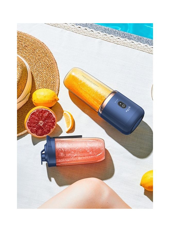 Deerma Portable and Compact Mini USB-Rechargeable Wireless  Juicer Cup  Blender  with Three Upgrades In Appearance, Performance And Battery Life for Superb Mixing Fuits and Vegetables 140 W NU06 Blue - Image 5