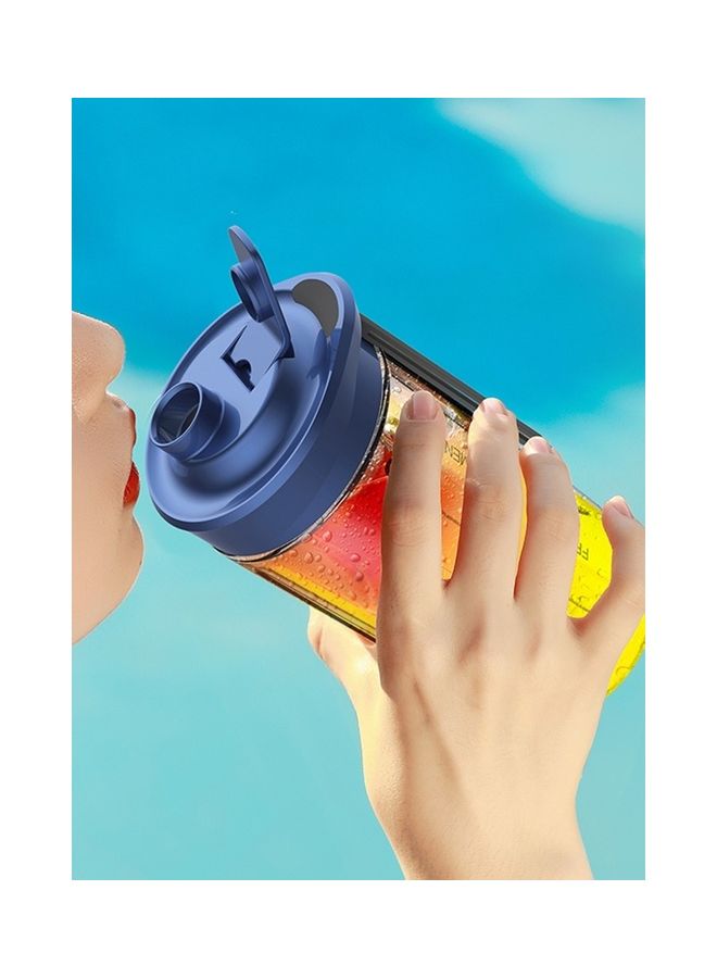 Deerma Portable and Compact Mini USB-Rechargeable Wireless  Juicer Cup  Blender  with Three Upgrades In Appearance, Performance And Battery Life for Superb Mixing Fuits and Vegetables 140 W NU06 Blue - Image 4