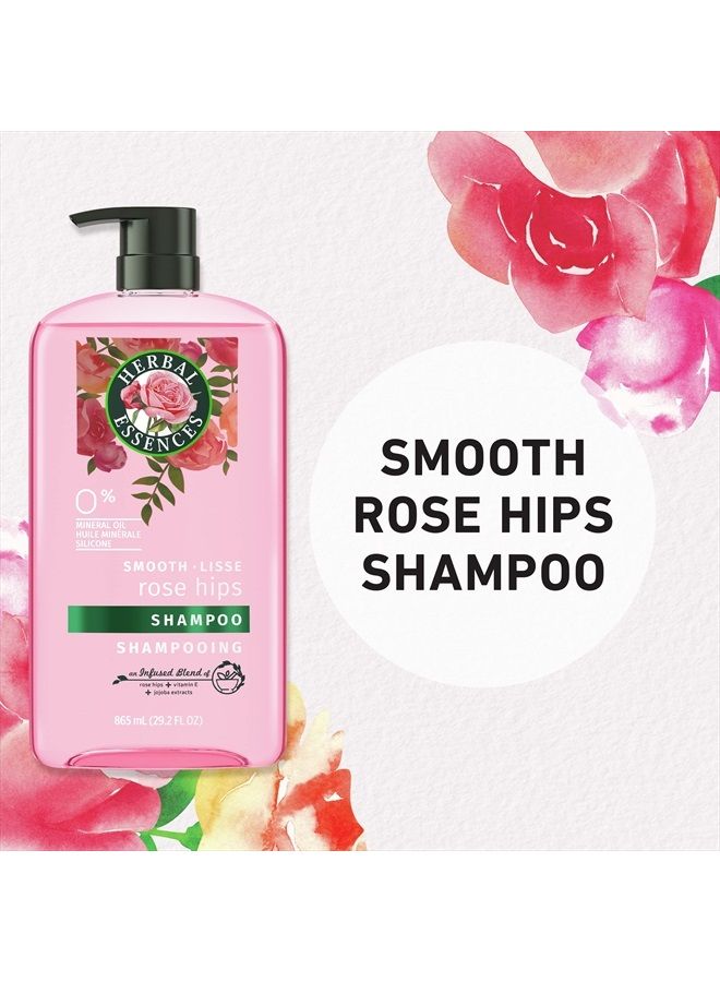 Herbal Essences Shampoo and Conditioner Set, Vitamin E, Rose Hips and Jojoba Extract, Smooth Collection, Bundle - Image 4