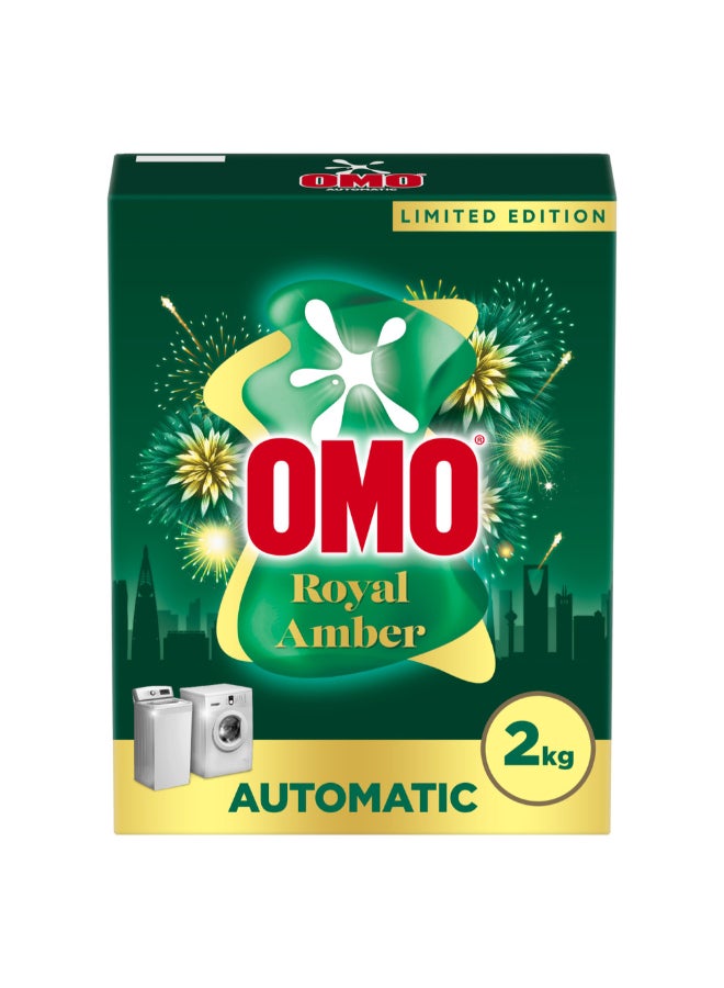 Omo Laundry Detergent Powder, Royal Amber, Up To 100% Effective Stain Removal, Limited Edition, 2Kg - Image 2