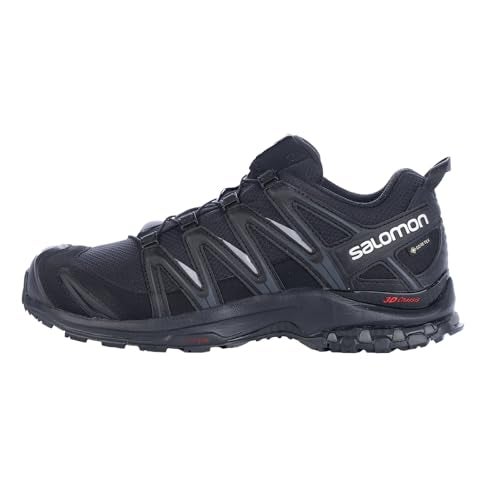 Salomon Men’s XA PRO 3D Gore-Tex Waterproof Trail Running Shoes - Black/Black/Magnet - 11 - Image 1