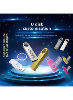 Generic Music Mobile Phone Car USB Flash Drive High Speed Large Capacity 1t/2t USB Flash Drive Various Styles USB Flash Drive Customization-Color:5#wave-Capacity:1GB  - Image 2
