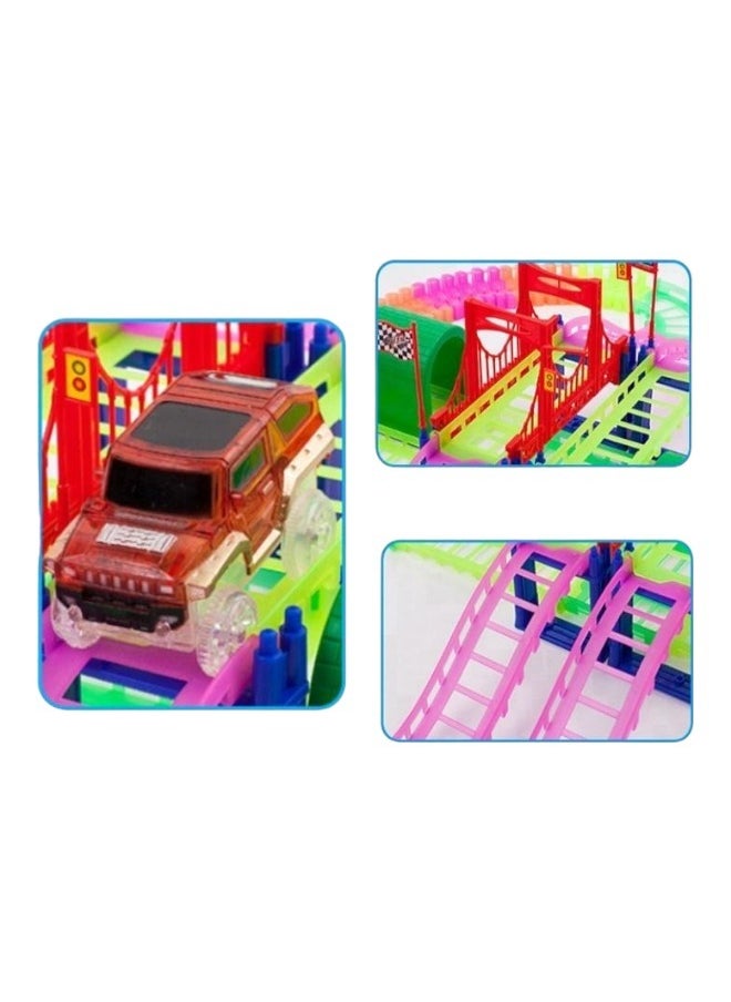 child toy 50 Pcs Battery Operated Urban Luminous Rail Track Playset Toy For Kids  - Image 2