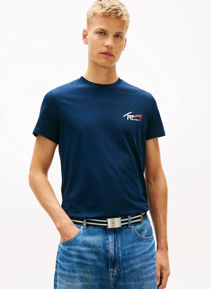 Signature Logo Slim Jersey T-Shirt