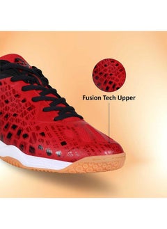 Nivia Hy-Energy Badminton Shoes For Men | Ultimate Footwear For Badminton, Padel, And Pickleball | High-Performance, Non-Marking Court Shoes | Elevate Your Court Play | (Red) | Size Uk08  - Image 3