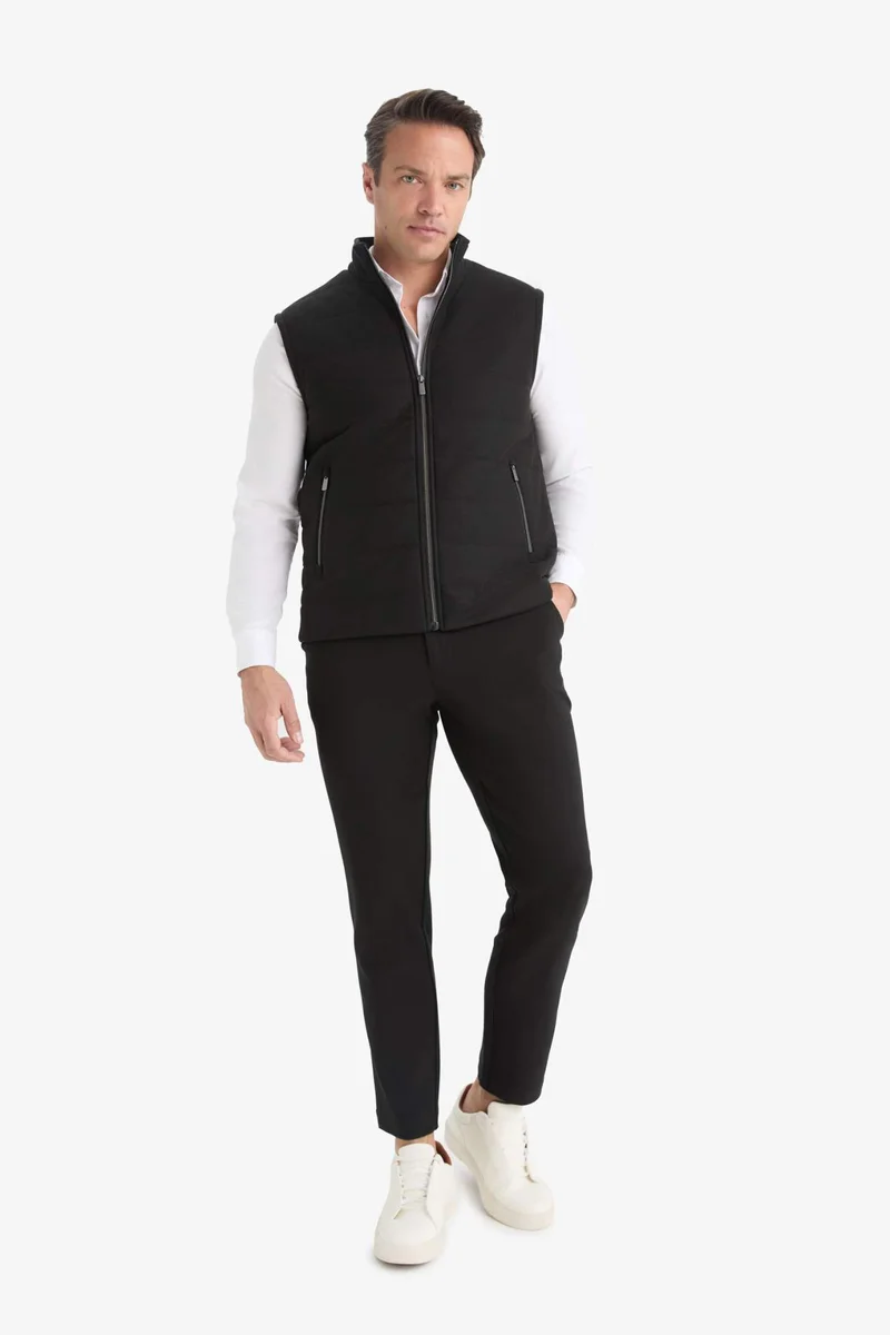 DeFacto Slim Fit Stand Collar Zippered Puffer Vest