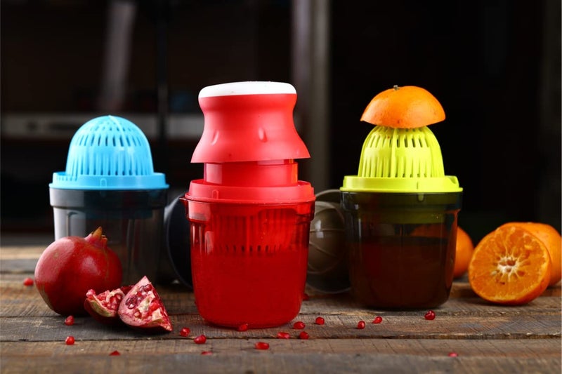 Unlock® 2 In One Multi Use Hand Press Manual Juicer For Pomegranate, Lime Fresh, Water Melon, Strawberry, Blueberry, Grapes Healthy Juice Anytime Fresh (Multi Color - Made In India) - Image 2