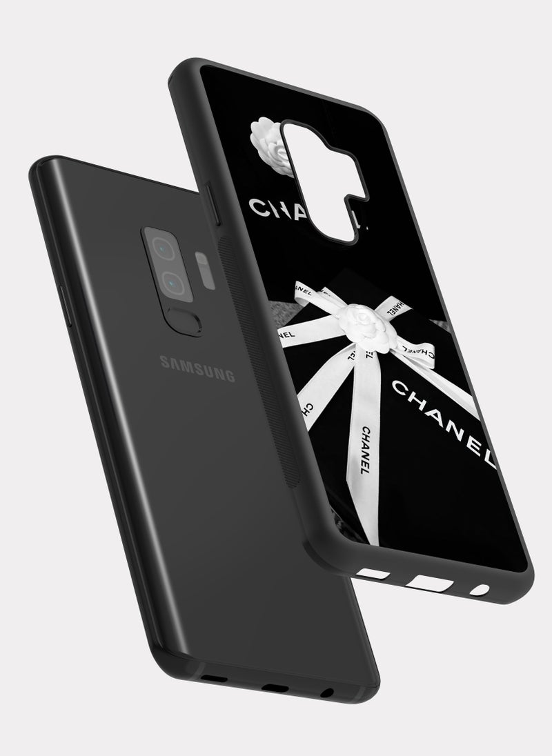 بكسلات كفر سامسونج جالكسي اس 9 بلس شانيل ابيض و اسود - Image 2