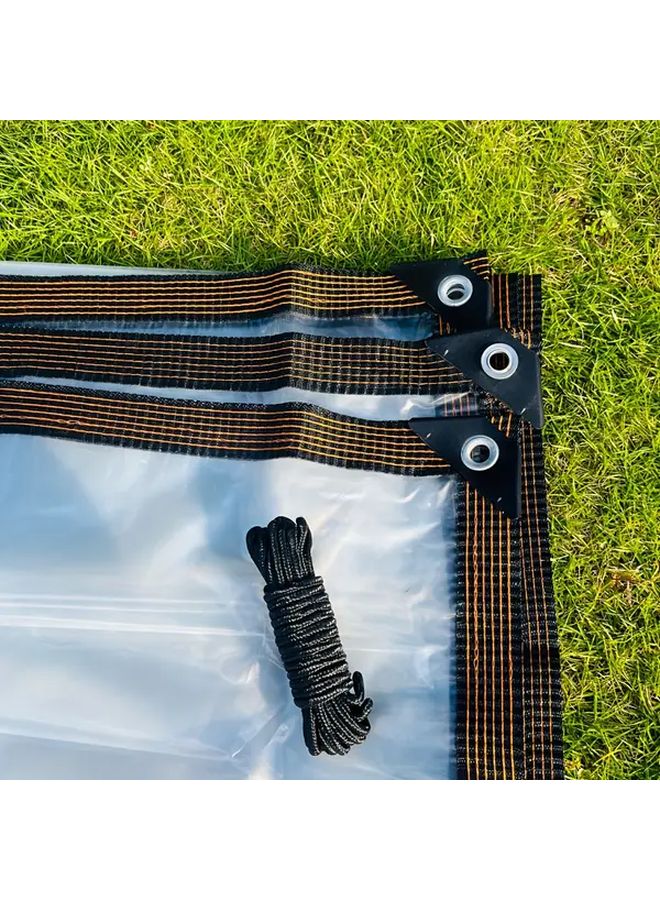 200x300cm Waterproof Rainproof Cloth With Rope Windproof Warm Balcony Cover - Image 3