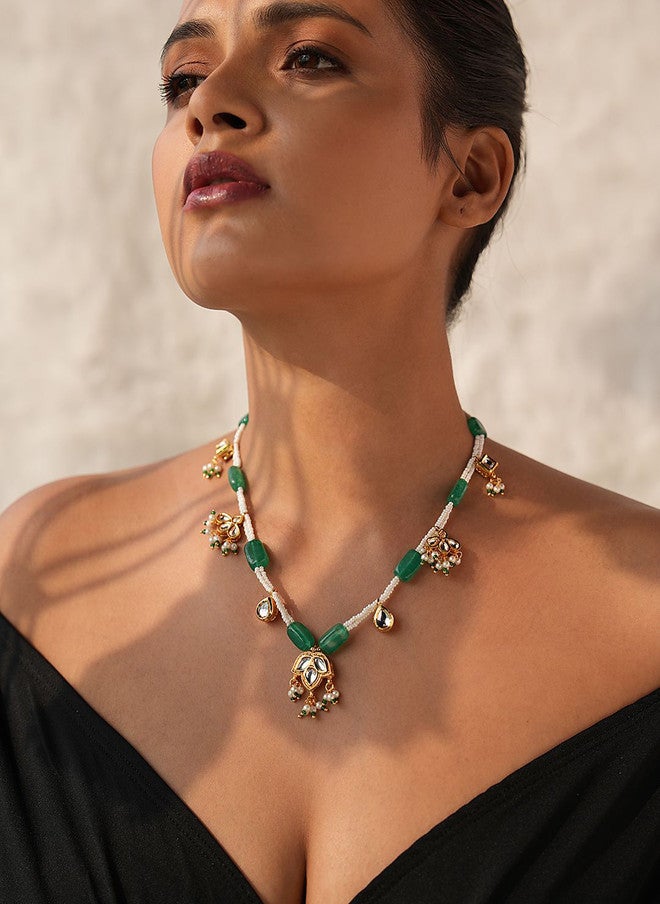 Binnis Wardrobe Kundan Studded Necklace - Image 1