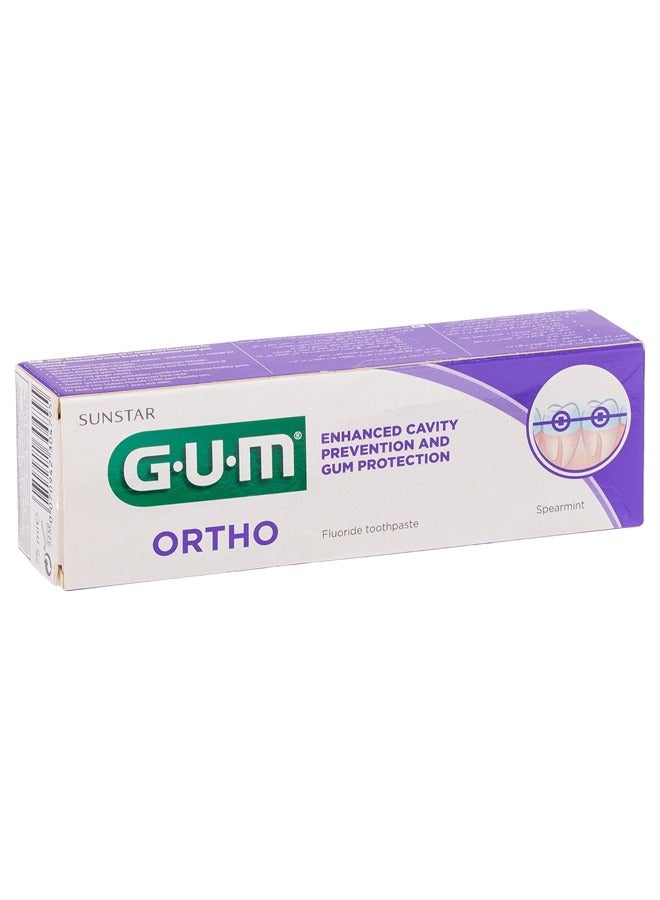 Ortho Toothpaste Gel - 75ml, Enhanced Cavity Prevention and Gum Protection
