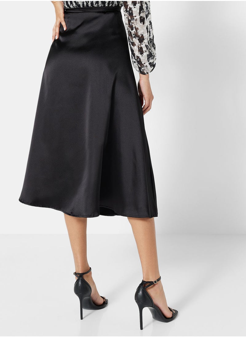 Jacqueline de Yong - Wrap Tie-Up Midi Skirt - Image 1