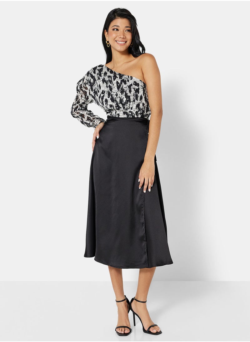 Jacqueline de Yong - Wrap Tie-Up Midi Skirt - Image 1