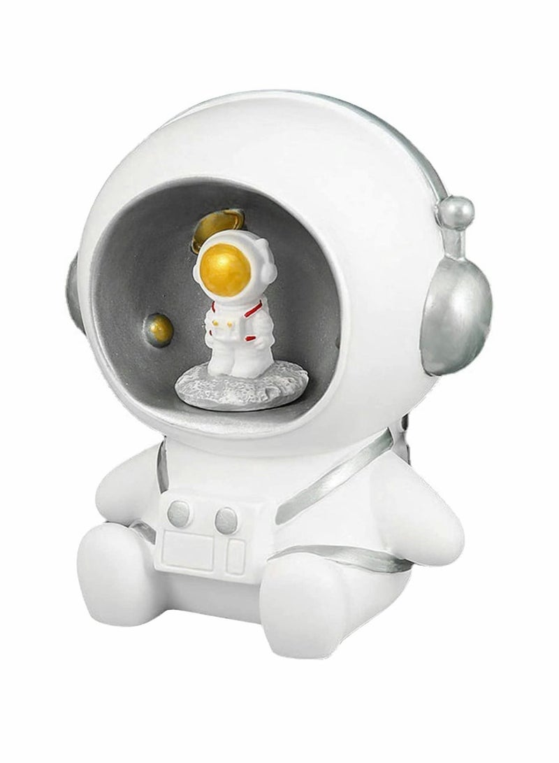 KASTWAVE بنابض المال، صندوق المال لتوفير العملات، حصالة رائد الفضاء، مصرف العملات لشكل رائد الفضاء، جرة توفير المال، تماثيل رائد الفضاء زخارف للمكتب والمنزل، هدايا عيد ميلاد للأطفال والبالغين - Image 1