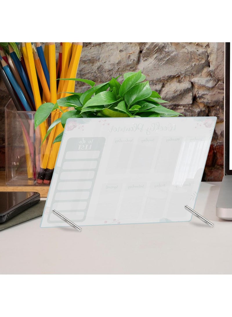 Acrylic Week Plan Desktop Memo Message Board Erasable Office Memo Writing Board - Image 4