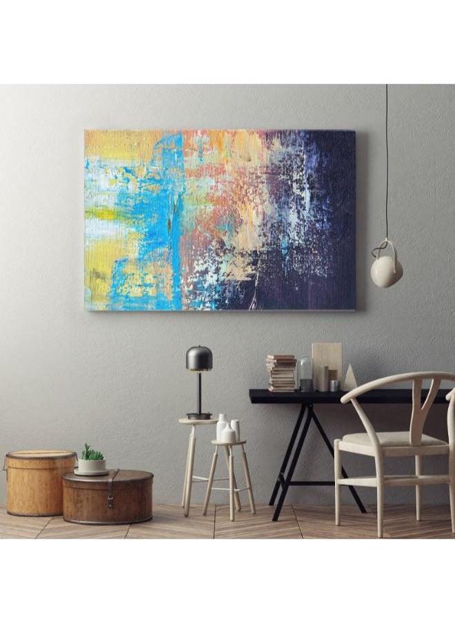 Home Gallery - home gallery abstract oil paint texture canvas background Printed Canvas wall art - Image 1