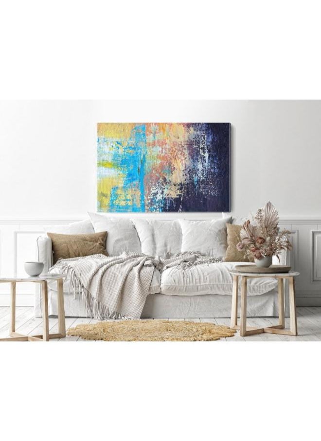 Home Gallery - home gallery abstract oil paint texture canvas background Printed Canvas wall art - Image 1