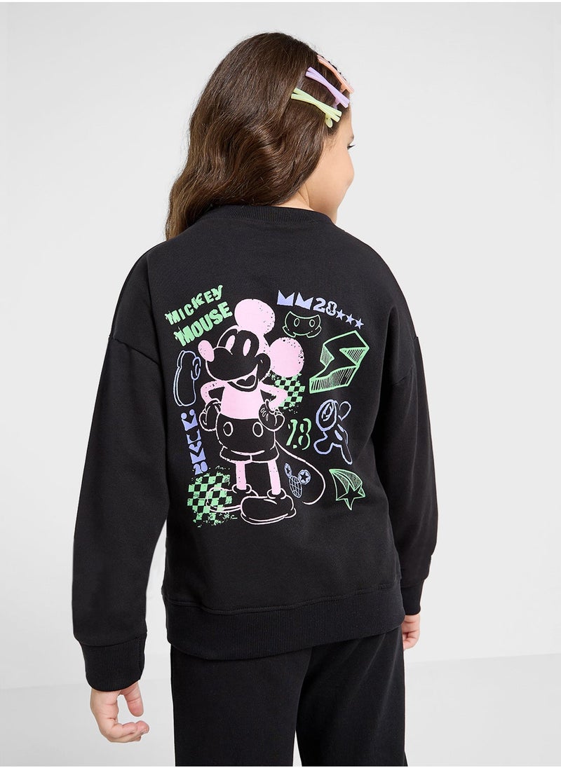 Disney Mickey Mouse Graphic Sweat Shirt  - Image 2