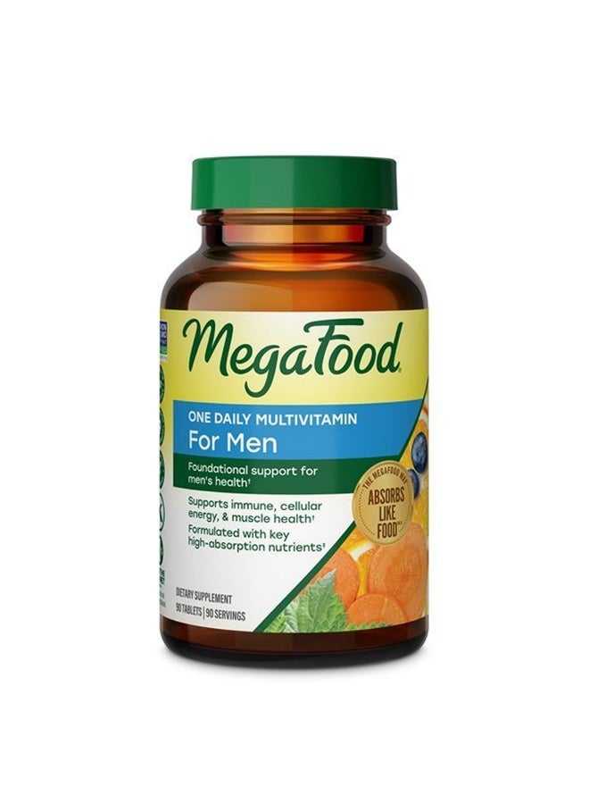 MegaFood مكمل غذائي يومي للرجال - دعم المناعة - صحة العضلات وصحة العظام - 90 قرص | 90 حصة - Image 1