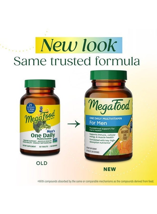 MegaFood مكمل غذائي يومي للرجال - دعم المناعة - صحة العضلات وصحة العظام - 90 قرص | 90 حصة - Image 2
