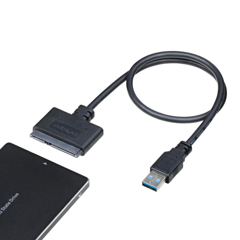StarTechcom SATA to USB Cable  USB 30 to 25 SATA III Hard Drive Adapter  External Converter for SSDHDD Data Transfer USB3S2SAT3CB - Image 1