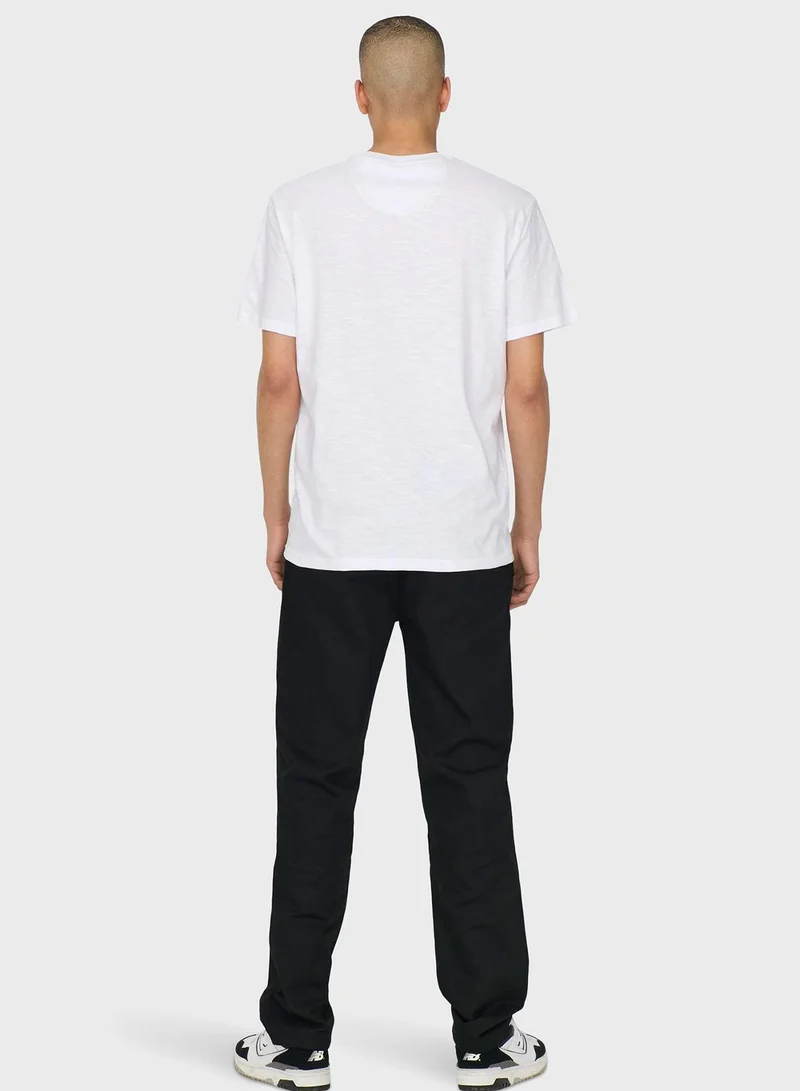 Only & Sons Graphic Crew Neck T-Shirt