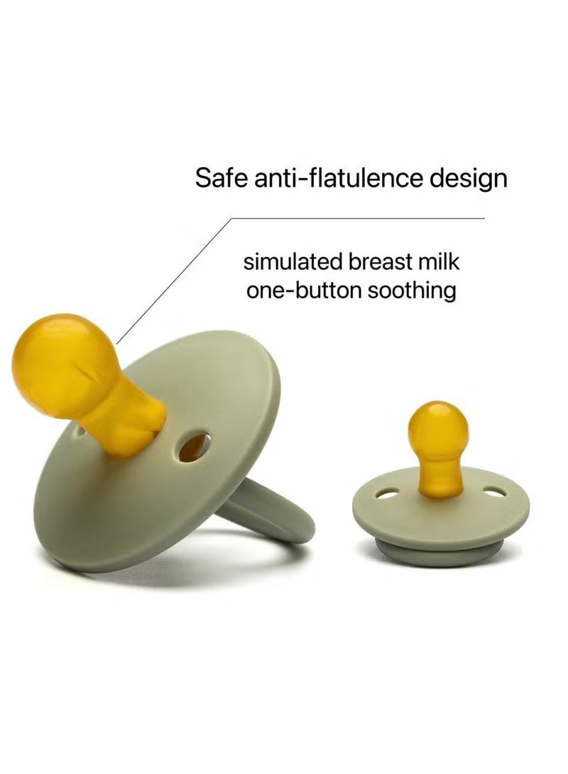 iQeouc 2 Piece Latex Pacifier for Baby 0-6 Months - Image 3