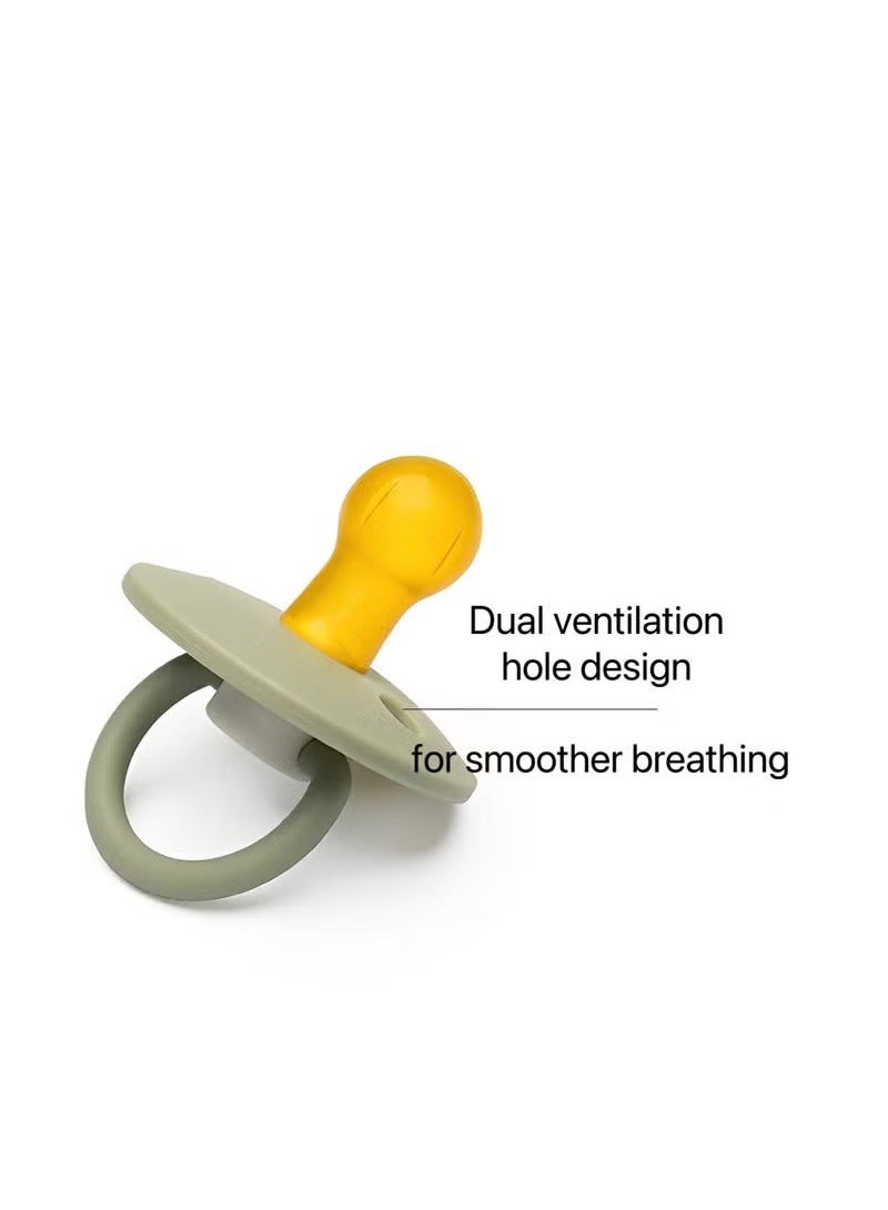 iQeouc 2 Piece Latex Pacifier for Baby 0-6 Months - Image 4
